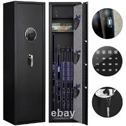 Electric Gun Safe, Rifle Safe with LCD Sreen and Silent Mode for Home Rifles