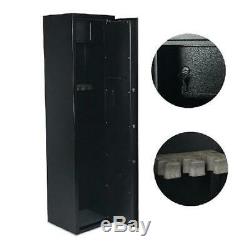 Electronic Lock 5-Gun Rifle Safe Large Security Storage Cabinet Locker & Loc