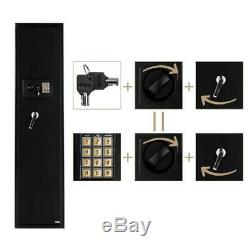 Electronic Lock 5-Gun Rifle Safe Large Security Storage Cabinet Locker & Loc