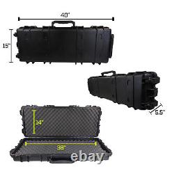 Emperor RifleShotgun Hard Gun Case Carry Storage Box Padded, waterproof, wheels