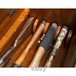 Entryway Gun Concealment Bench Wood Home Furniture Rifle Shotgun Storage Safe
