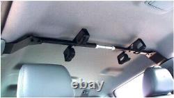 Expandable Overhead Gun Rack for Trucks Holds 2 Firearms, No Drilling Required