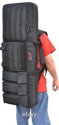 Explorer Wheeled Large 3 Rifles Soft Carry Case with Shooting Mat YKK Backpack