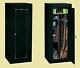 Firearm Storage Cabinet 18 Gun Security Rifle Shotgun Rack Steel Black Safe New