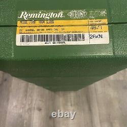 Factory Original Remington Green Hard Gun Case 7400 7600 VINTAGE 22 Barrel