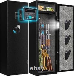 Fingerprint 6-8 Biometric Gun Safe Rifle, Large Gun Safes for Home Rifle & pistol