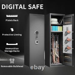 Fingerprint Gun Safe For Home Quick Access Secure Storage For Rifles