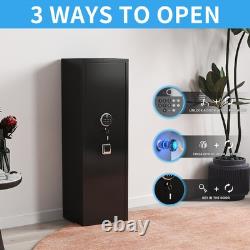 Fingerprint Gun Safe For Home Quick Access Secure Storage For Rifles
