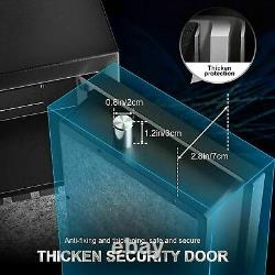 Fingerprint Quick Access Large 6 Rifle Gun Storage Safe Box Cabinet Double Lock