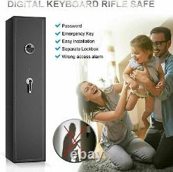 Fingerprint Quick Access Large 6 Rifle Gun Storage Safe Box Cabinet Double Lock