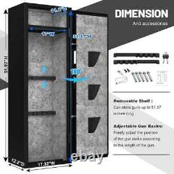 Fingerprint Rifle Gun Safe Large Gun Safes for Home Rifle and Pistols with LED