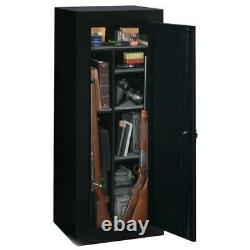 Firearm Storage Cabinet Black 18 Gun Security Rifle Shotgun Rack Steel Safe New