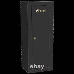 Firearm Storage Cabinet Safe Locker 18 Gun Security Rifle Shotgun Rack Steel Key