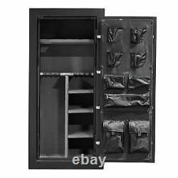 Fireproof Long Gun Safe Cabinet Storage for Shotgun Rifle w Keypad Lock 59X28X20