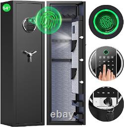 Fireproof Rifle Gun Safe, 5-7 Gun Biometric Gun Safes for Home Rifles and Shotgu