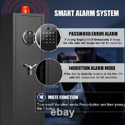 Fireproof Rifle Gun Safe, 5-7 Gun Biometric Gun Safes for Home Rifles and Shotgu