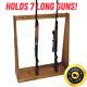 Floor Standing Rifle Rack Gun Display Wooden Stand Storage Sports Equipment New