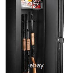 Fortress 20-Gun Large Steel Rifle Shotgun Security Cabinet Lock Safe Storage