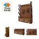 Four-gun Fully Assembled Wall Mount Wooden Gun Display Rack With Cabinet Stor