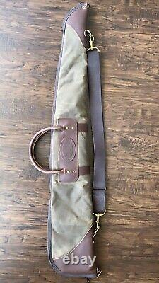 Frost River Gun Rifle Case Waxed Canvas Brown Leather