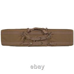 GPS Double Rifle Case 55in Flat Dark Earth Durable 600D Polyester Storage Bag