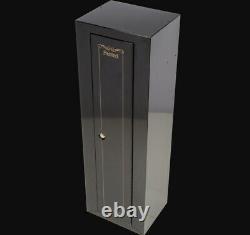 GUN SAFE 10-Firearm Security Cabinet Storage with Lock Black Steel