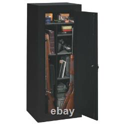 GUN SAFE 18-Gun Security Storage Cabinet Convertible Adjustable Shelving Black