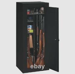 GUN SAFE 18-Gun Security Storage Cabinet Convertible Adjustable Shelving Black