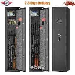 GUN SAFE CABINET Firearm 6 Rifles Security Storage Locker Shelf Shotgun Pistol