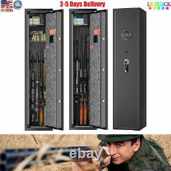 GUN SAFE CABINET Firearm 6 Rifles Security Storage Locker Shelf Shotgun Pistol