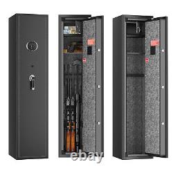 GUN SAFE CABINET Firearm 6 Rifles Security Storage Locker Shelf Shotgun Pistol