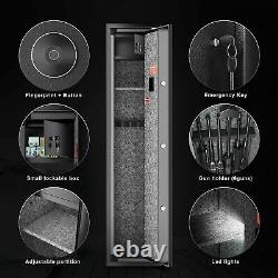 GUN SAFE CABINET Firearm 6 Rifles Security Storage Locker Shelf Shotgun Pistol