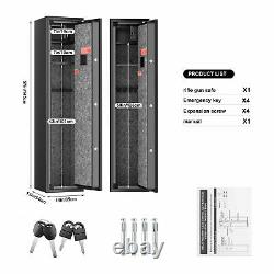 GUN SAFE CABINET Firearm 6 Rifles Security Storage Locker Shelf Shotgun Pistol