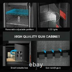 GUN SAFE CABINET Firearm 6 Rifles Security Storage Locker Shelf Shotgun Pistol