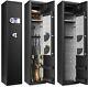 Gun Safe Security Cabinet Firearm Shotgun 5-6 Rifles Steel Storage Locker Shelf