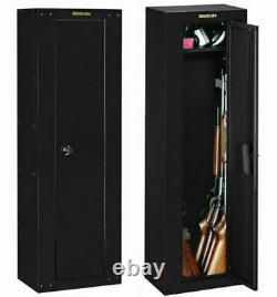 GUN SAFE SECURITY CABINET Firearm Shotgun 8 Rifles Storage Steel Locker Shelf