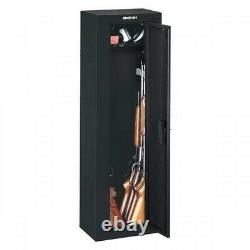 GUN SAFE SECURITY CABINET Firearm Shotgun 8 Rifles Storage Steel Locker Shelf