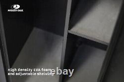 GWC 18-Gun Safe Security Storage Cabinet Lockable Heavy Duty Steel 55 Inch Black