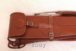 Genuine Leather Gun Case Shotgun Case Gun Storage Hunting Rifle Case Scope Carry