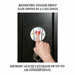 Great Working Tools Biometric Gun Safe Rifle Storage Cabinet Holds 4 Firearms