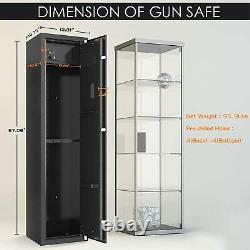 Gun Cabinet 5 Rifle Quick Access Firearms Ammo Stack On Storage Security Locker