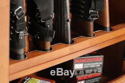 Gun Cabinet Outdoor Sports Storage Fully Locking Double Barreled Shotguns Home