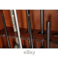 Gun Cabinet Safe Rifle Storage Rack Wood Lock Shlelf Firearm Shelves Home12/10/8