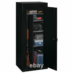 Gun Cabinet Safe Storage Security Vault Steel Firearms-Rifles Proof Lock Drill