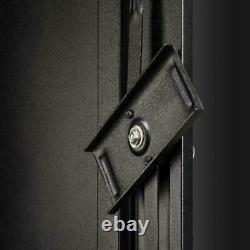 Gun Cabinet Safe Storage Security Vault Steel Rifles Firearms Drill Proof Lock