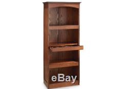 Gun Concealment Bookcase Hidden Drawer 4 Shelfes Storage Organizer Furniture NEW