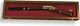 Gun Display Case 45 Rifle Walnut & Red Wood Shotgun Lock Usa Shadow Box Cabinet