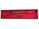 Gun Display Case Cabinet Rifle Cherry Wood Musket Shotgun Pistol Lock Rack 54