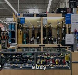 Gun Display Case Large Retail Store 2 Sections In Each Box 7 Boxes