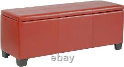 Gun Long Rifle Safe Storage Bench Pistols Steel Locking Concealment Cabinet Red